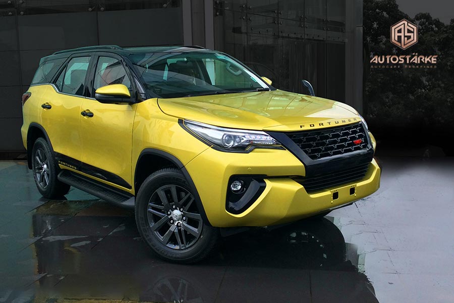 world first yellow fortuner