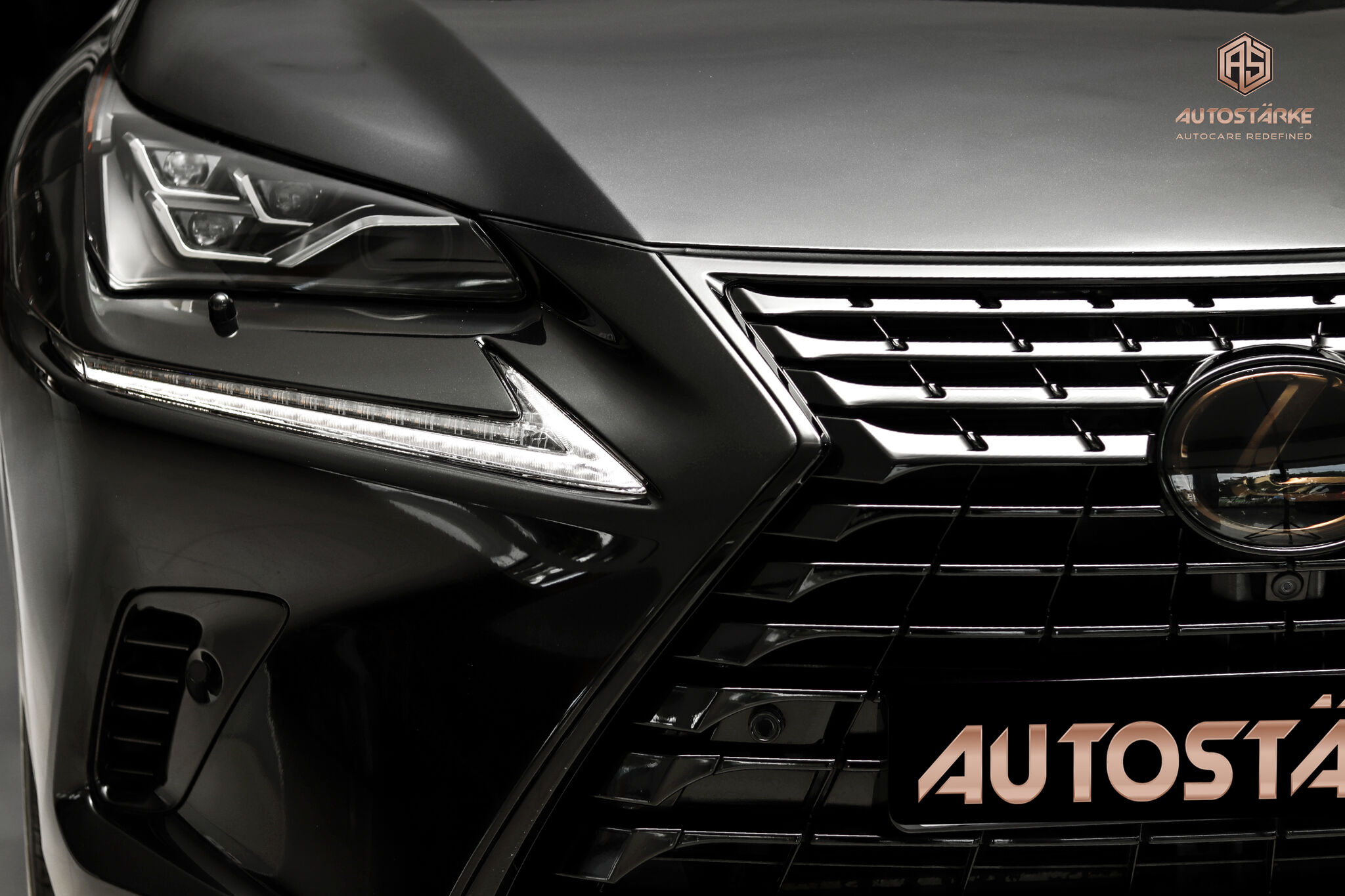 Lexus NX All Chrome elements Painted to Piano Black
