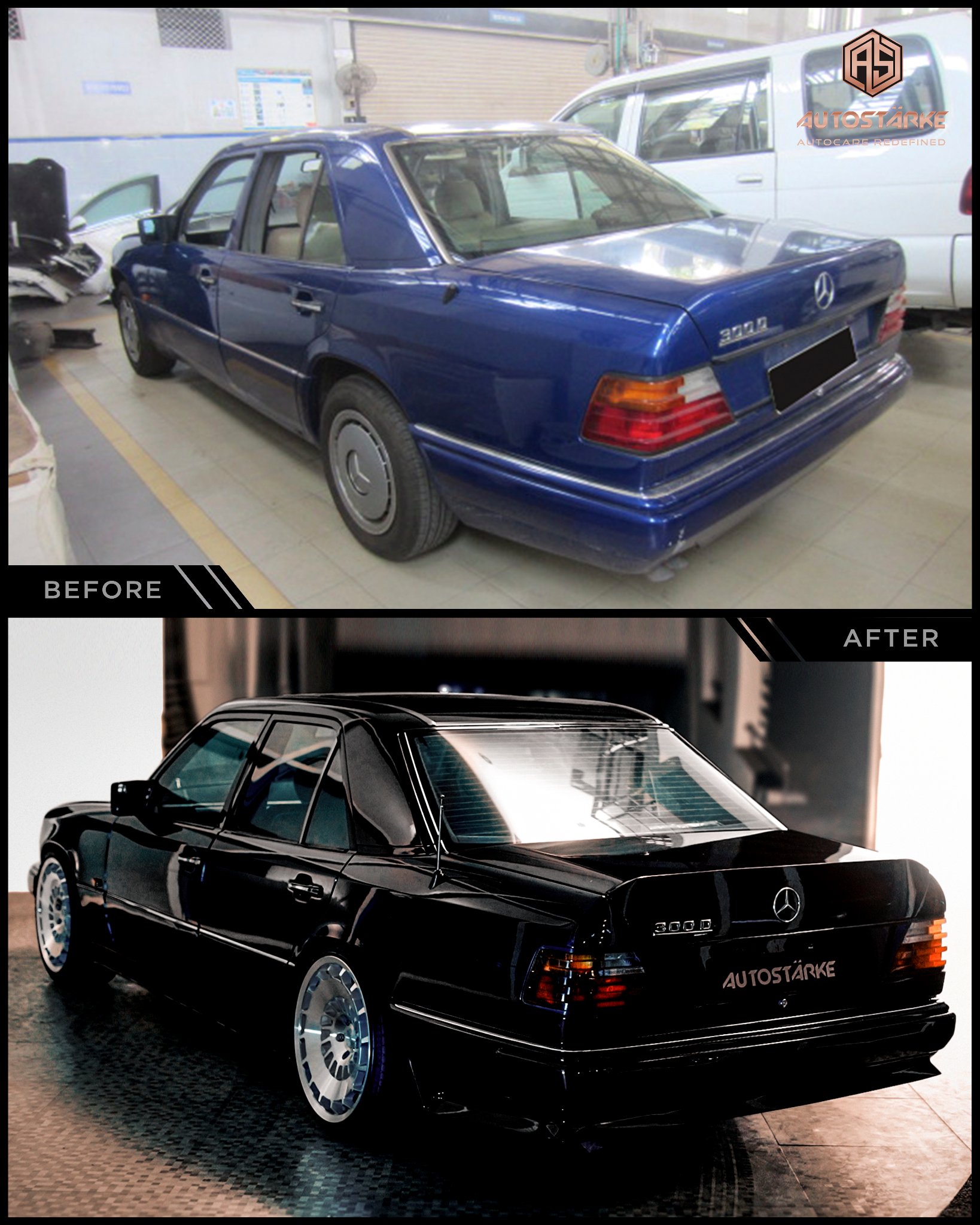 Mercedes w124 modified Kerala