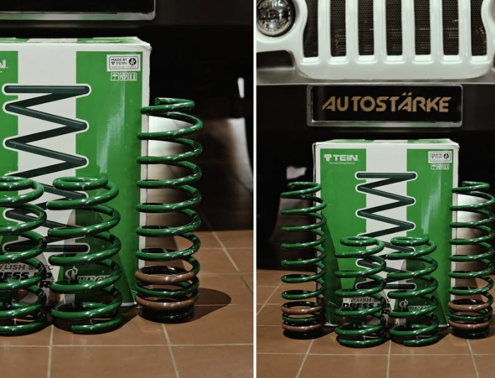 Mahindra Thar fitted with TEIN OE TECH spring upgrade