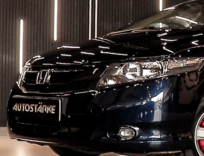 Honda City with high-gloss ceramic coating at Autostarke