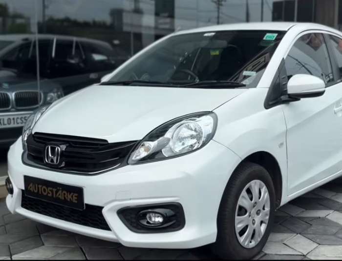 Honda Brio with a sleek custom paint job by Autostarke